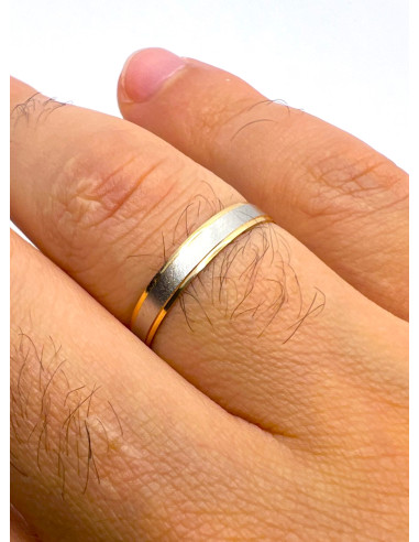 Alianza de Oro 18k Bicolor Greypath