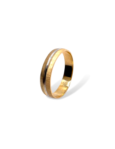 Alianza de Oro 18k Bicolor...