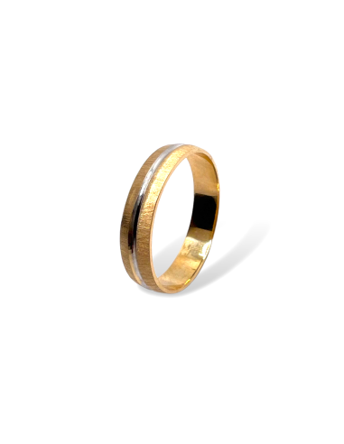 Alianza de Oro 18k Bicolor Camino