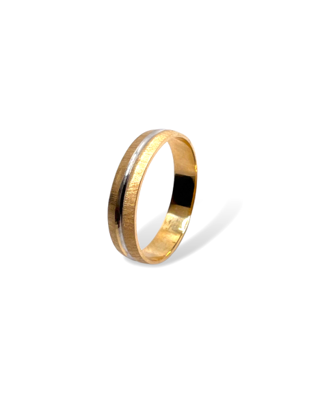 Alianza de Oro 18k Bicolor Camino