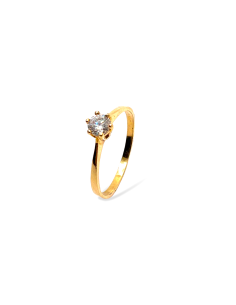 ANILLO SOLITARIO ORO