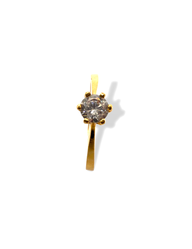 ANILLO SOLITARIO ORO