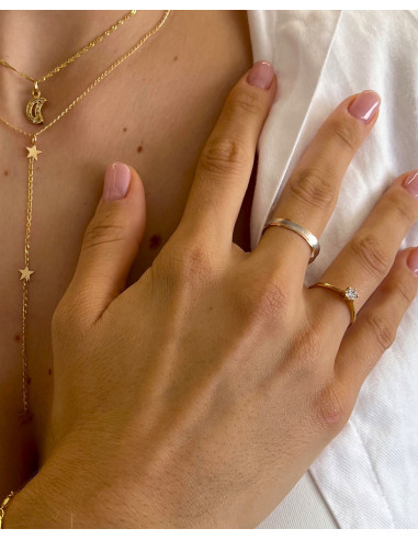 ANILLO SOLITARIO ORO