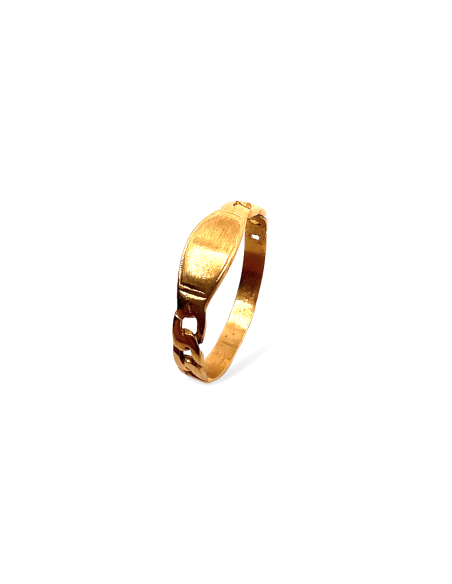 ANILLO CADENA CON PLACA