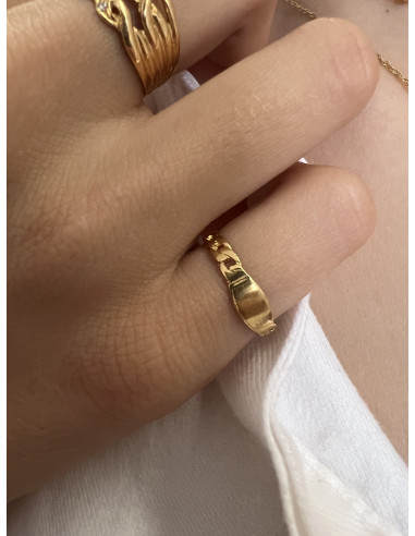 ANILLO CADENA CON PLACA