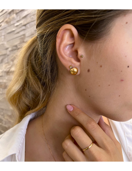 PENDIENTES BOLA STAR