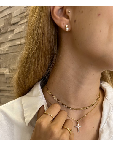 PENDIENTES PERLA FLOR
