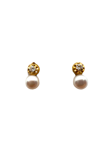 PENDIENTES PERLA FLOR