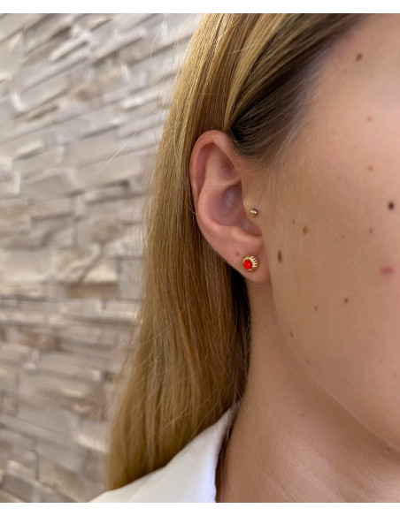 PENDIENTES RED BUTTON