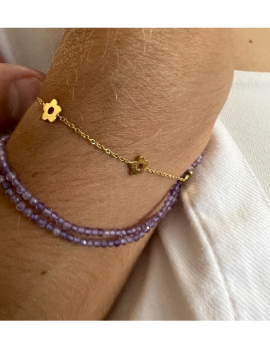 PULSERA GOLD FLOWER