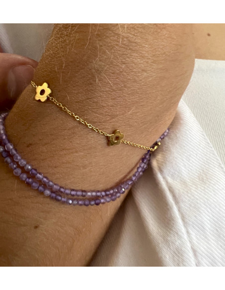 PULSERA GOLD FLOWER