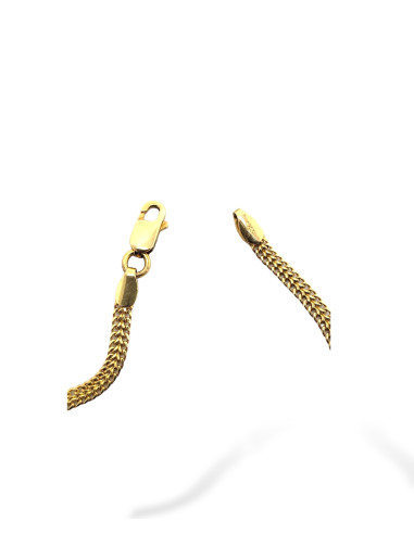 Pulsera de Oro 18k Trenzada Cadena