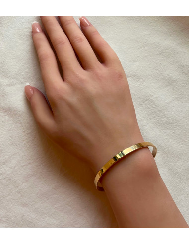 Pulsera Brazalete Ajustable en Oro 18k