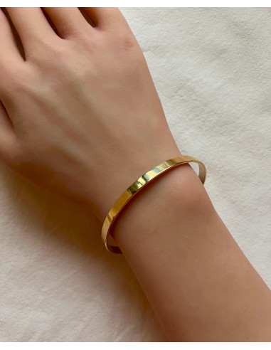 Pulsera Brazalete Ajustable en Oro 18k