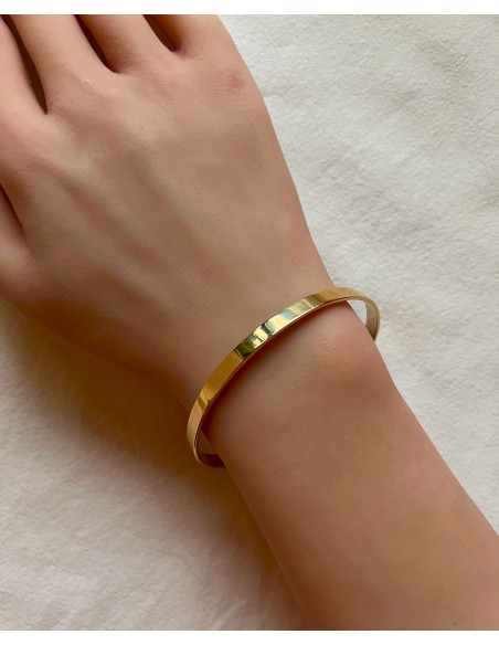 Pulsera Brazalete Ajustable en Oro 18k