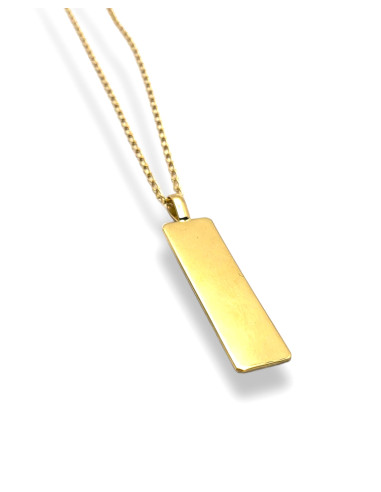 Colgante Placa en Oro 18k