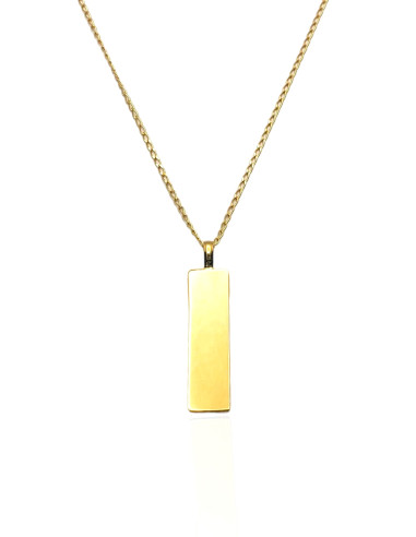 Colgante Placa en Oro 18k