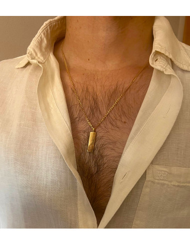 Colgante Placa en Oro 18k