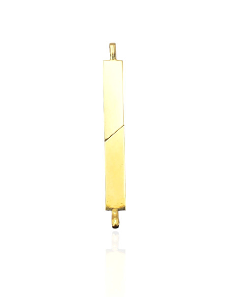 Colgante Pareja Placa en Oro 18k