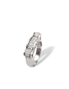 Anillo de Oro Blanco 18k...