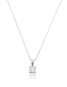 Colgante en Oro Blanco 18k...