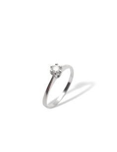 Anillo Solitario de Oro...