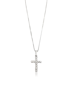 Colgante Cruz con Diamantes...