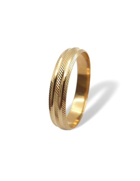 Alianza de Matrimonio en Oro 18k Dos Caminos