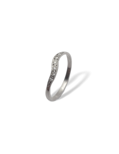 Anillo en Oro Blanco 18k...