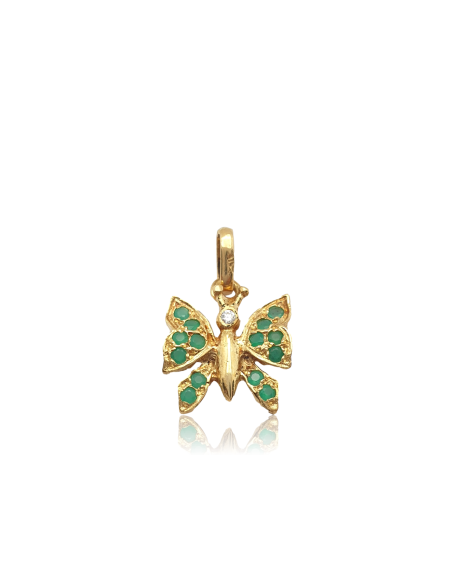 Colgante Mariposa de Oro Amarillo 18k