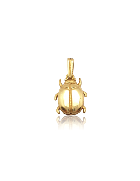 Colgante Escarabajo Egipcio en Oro Amarillo 18k