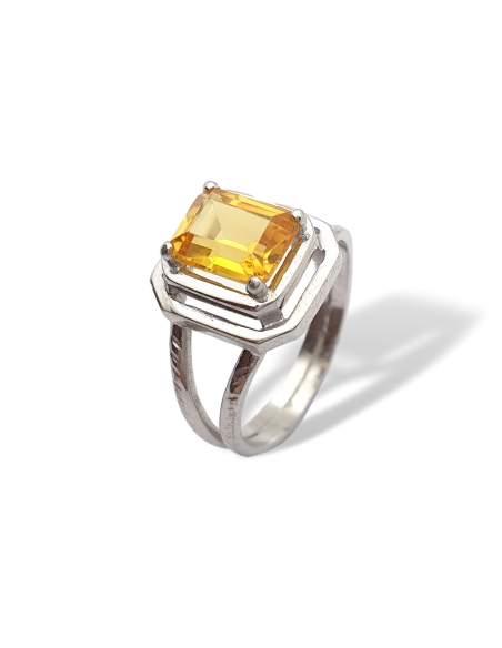 Anillo de Plata Topacio