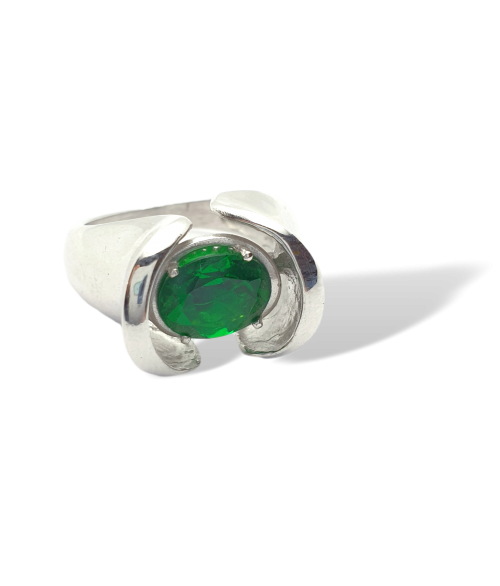 Anillo de Plata con Esmeralda