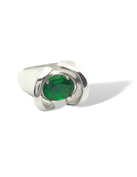 Anillo de Plata con Esmeralda