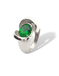 Anillo de Plata con Esmeralda