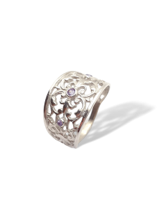 Anillo de Plata Calado de...