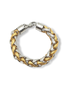 Pulsera Trenza Bicolor de...