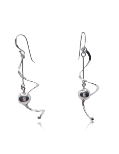 Pendientes de Plata Espiral