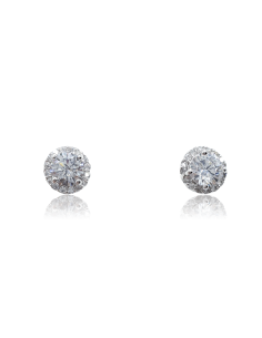 Pendientes de Plata Roseton...
