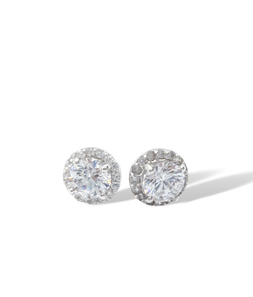 Pendientes de Plata Roseton con...