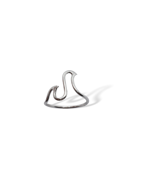 Anillo Ola de Mar en Plata